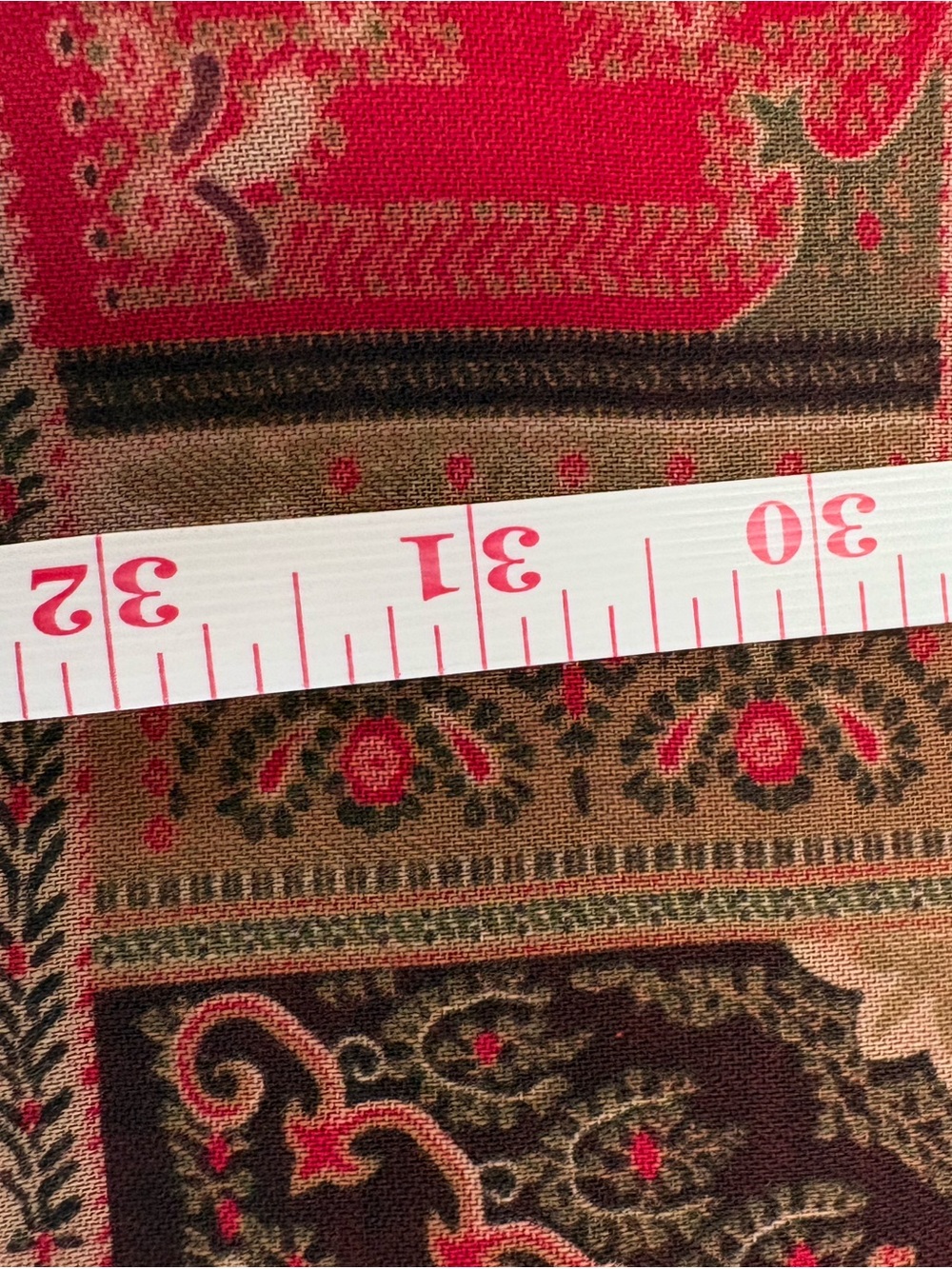 Talbots Red Paisley Maxi Skirt - Picture 7 of 7